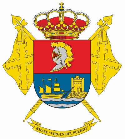 Escudo de la Residencia Militar de Acción Social de Estudiantes 'Virgen del  Puerto'