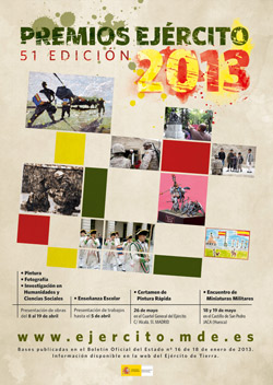 Cartel presentación Premios Ejército convocatoria 2013