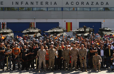 Marcha motera Ejército de Tierra 2014: "Con tu Ejército, con nuestra Bandera"