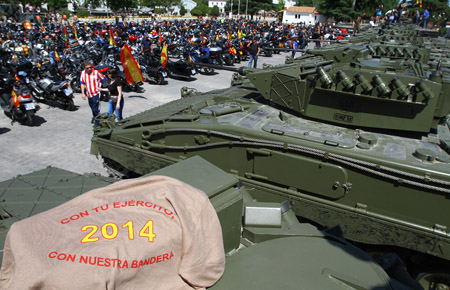 Marcha motera Ejército de Tierra 2014: "Con tu Ejército, con nuestra Bandera"