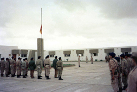 Farewell ceremony on Base 'Santiago' in E-Aaiún