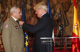 The medal was awarded on behalf of the French president 