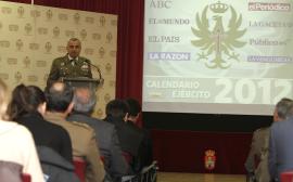 The army general at the presentation