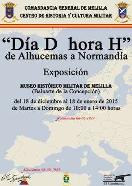 Cartel promocional de la exposición en Melilla