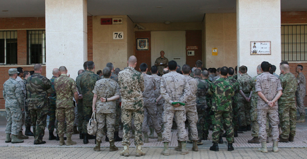 Participants from different countries during the exercise