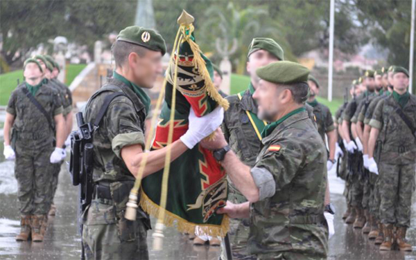 The commander of the new Group receives the Standard