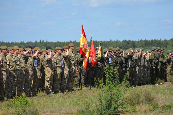 The Spanish contingent deployed in Poland takes part in exercise ‘Anakonda 16’