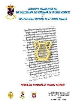 Cartel promocional del concierto en Ceuta 