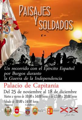 Cartel promocional de la exposición en Burgos