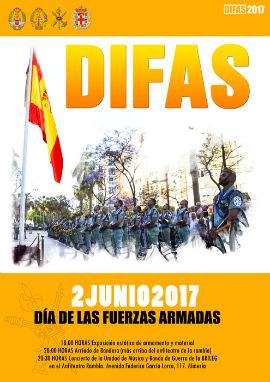 Cartel promocional de los actos en Almería 