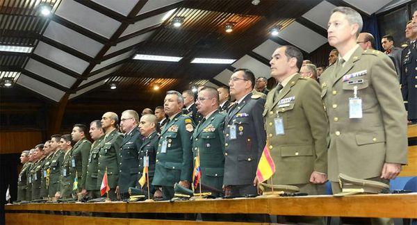 Two Spanish Officers respresent the Army