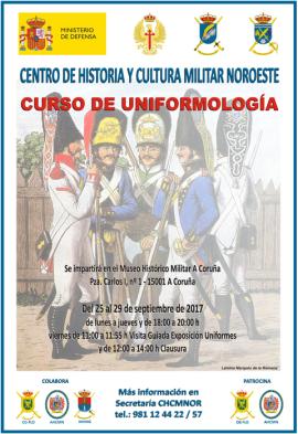 Cartel promocional del Curso de Uniformología 