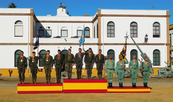 Podium of the Patrols' Competition of the Armed Forces 