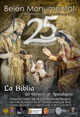 Cartel promocional del Belén de Burgos