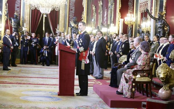 King's speech in "Pascua Militar" 