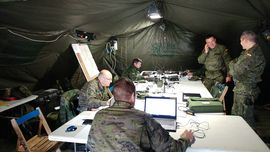 Command Post of the Unit in the exercise