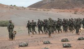 A combat exercise was conducted in 'La Isleta'