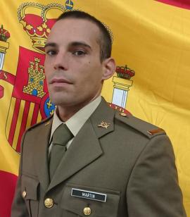 Fotografía oficial del soldado Martín 