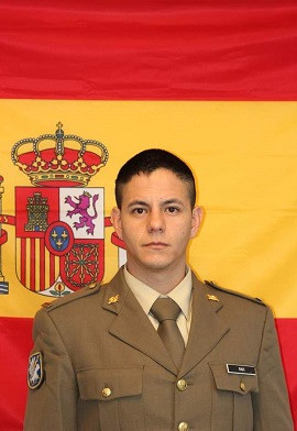 Official photograph of soldier R. Ríos