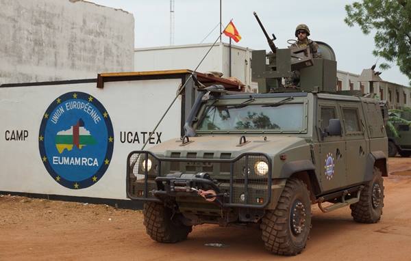 An LMV was used by the Spanish escort detail