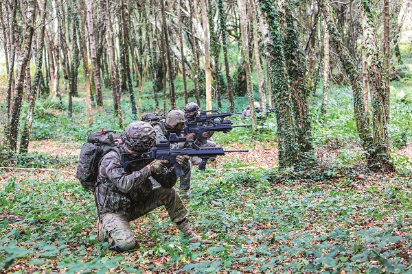 Combat in wooded environment
