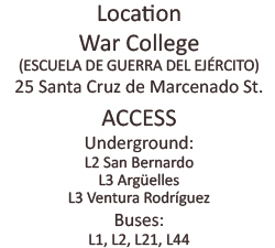 Location: Army War College. Santa Cruz de Mercenado 25
