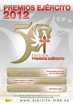 Cartel convocatoria Premios Ejército 2012 (abre en ventana nueva)