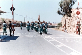 Legion Brigade arriving for the first time to “Alvarez de Sotomayor” Base in Viator, Almería.