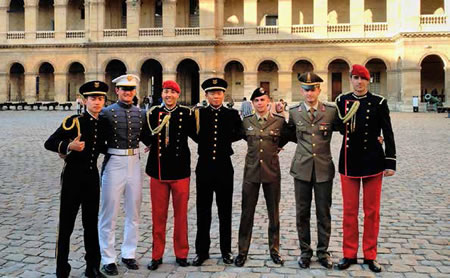 Spanish and foreign cadets in Saint-Cyr. International exchange semester