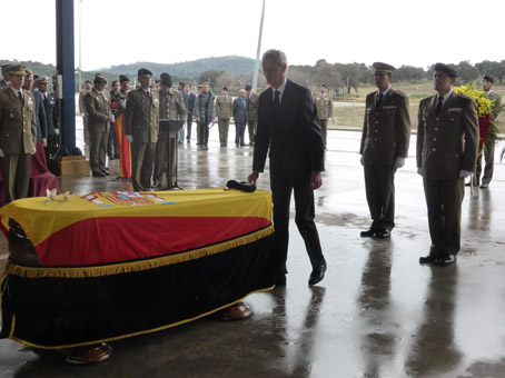 Recepción y funeral del cabo Francisco J. Soria