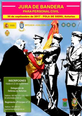 Cartel promocional de la jura de Bandera 
