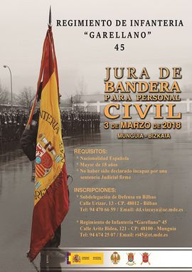 Cartel promocional de la Jura de Bandera