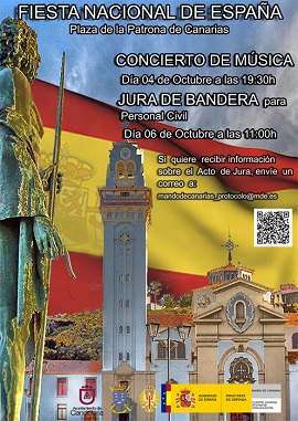 Cartel promocional de los actos en Candelaria