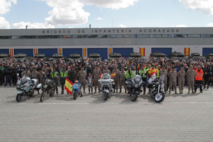Marcha motera Ejército de Tierra 2015: "Con tu Ejército, con nuestra Bandera"