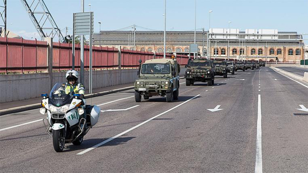 La Guardia Civil presta servicio de protección a 230 convoyes en el 'Trident Juncture'