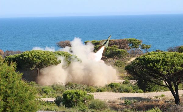 HAWK missile launch in the exercise