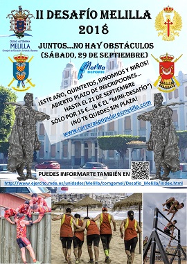 Cartel promocional "II Desafío Melilla"